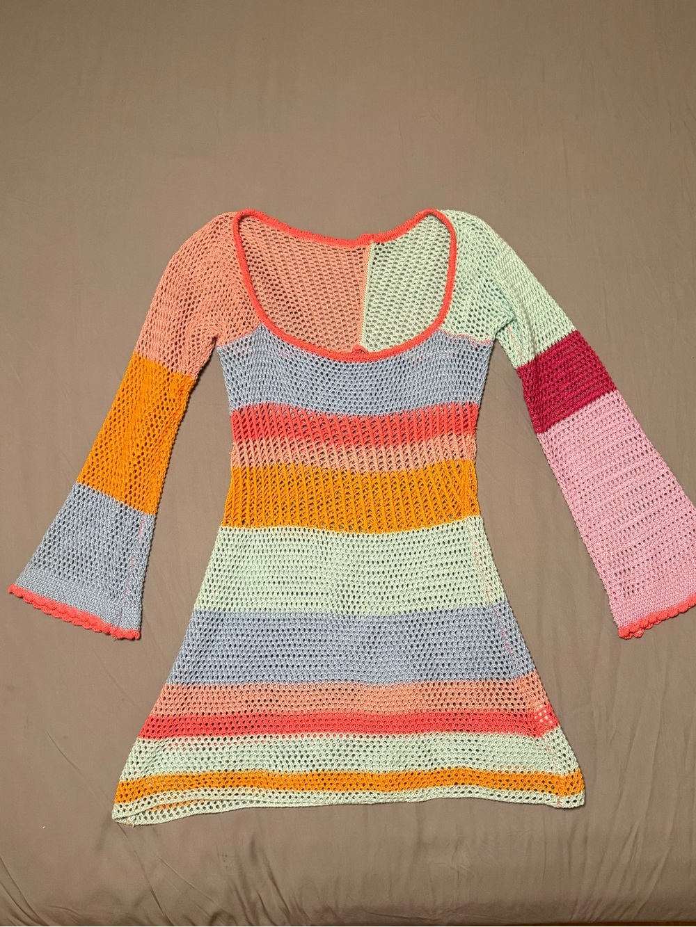 Crochet Color block Dress